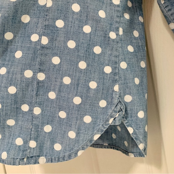 Tommy Hilfiger polka dot chambray button down - Picture 6 of 10